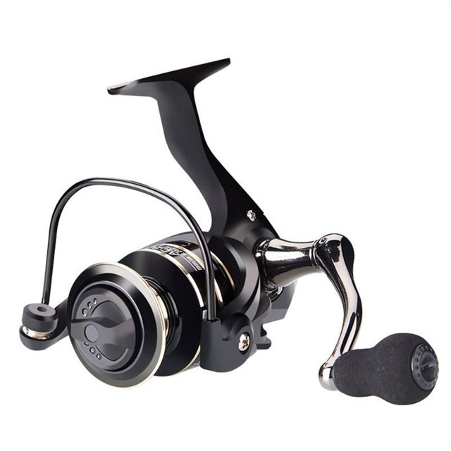 Fishing Reel Saltwater Reel 5-8KG Max Drag 5.2:1 Metal Stainless Steel Handle Line Spool Spinning Reels Fishing Accessories ,Rigid Aluminum Skeletal Frame