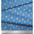 thumbnail image 3 of Soimoi Orange Poly Georgette Fabric Tendril & Abstract Print Sewing Fabric Yard 42 Inch Wide, 3 of 5