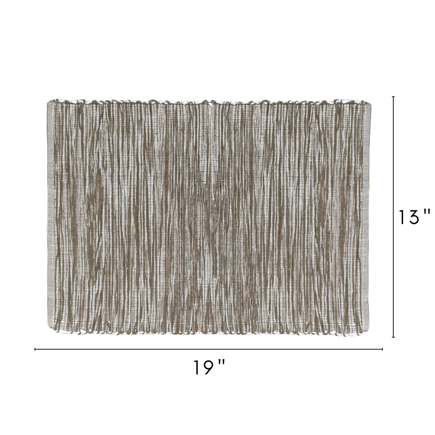 Fabstyles Shadows Cotton Placemats Set of 4 Machine Washable Thick Rustic Cloth Table Mats Perfect for The Kitchen, Dining, Coffee, Patio, Outdoor Tables