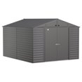 thumbnail image 1 of Arrow Select 10 x 12 x 8 ft Charcoal Steel Storage Shed, 1 of 8