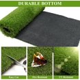 thumbnail image 3 of Artificial Grass Rug Outdoor Doormats 2'X6' Fake Grass Artificial Turf Mat Turf Rugs with Drainage Hole 1.4in High Pile Patch Carpet for Dogs Garden Lawn Patio Balcony Landscape, 3 of 14