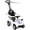 White, variant on Qaba 3 in 1 Kids Push Car Toddler Sliding Car, Foot to Floor Design, Pink