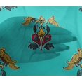 thumbnail image 4 of oneOone Viscose Chiffon Fabric Leaves|Bird & Floral Block Print Sewing Fabric BTY 42 Inch Wide, 4 of 4