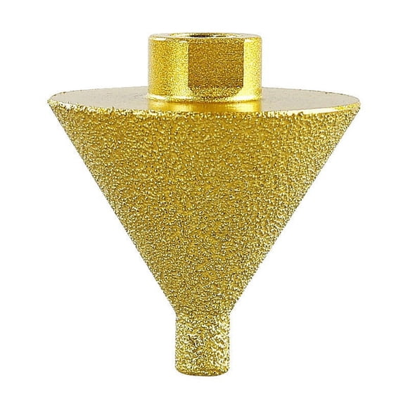 Nilvkv Foret Chanfrein Diamant pour Angle Chanfrein Diamant Brasé Alésoir pour Carreaux en Céramique Meuleuse d'Angle Foret de Chanfreinage et de Meulage Tête de Meulage