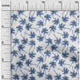 thumbnail image 2 of oneOone Silk Tabby Medium Blue Fabric Tropical Palm Tree Sewing Material Print Fabric By The Yard 42 Inch Wide, 2 of 5