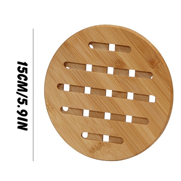 TIMIFIS Pot Stand Wooden Pot Stand Non-Slip Trivet Mats Multi-Purpose Pan Pot Protectors Kitchen Gadgets
