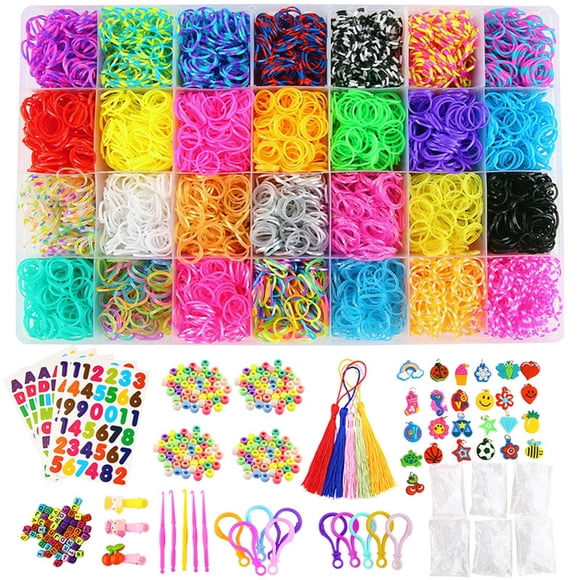 Rubber Band Bracelet Making Kit Assorted Rubber Band Refill Set Loom Band Kit