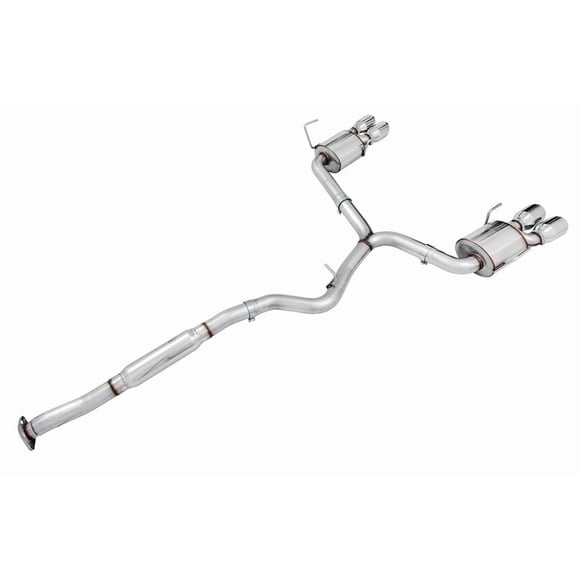 Fits 2015-2021 Subaru WRX AWE Tuning Exhaust System Kit 3015-42098 Touring Edition Cat-Back System; Stainless Steel; Without Muffler; Single Exhaust With Dual Exits; Rear Exit
