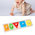 thumbnail image 4 of TISHITA Casse-Têtes Jouets Montessori Tri Cinq Trous Rectangle, 4 of 7