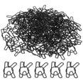 thumbnail image 1 of Unique Bargains Pinces à Papier en Forme de Lettre K, Noir, 100 Unités, 1 of 6
