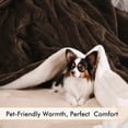 thumbnail image 3 of MARNUR Electric Heated Blanket Queen Size 84''x90'', Fast Heating with Dual Controllers, 10 Heating Levels, 10H Timers, Preheat Function - Brown, 3 of 12
