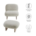 thumbnail image 4 of Loyal Ensemble Fauteuil d'Appoint et Ottoman en Chêne Perlé, 4 of 11