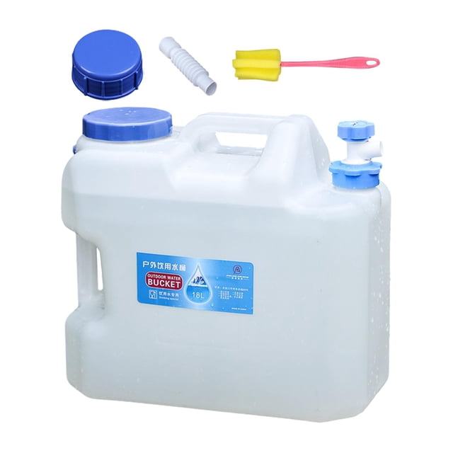 jinwen Camping Water Container with Faucet Emergency Water Storage Tank for Outdoor 18L
