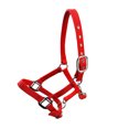 thumbnail image 1 of Wweixi Collier de Tête de Cheval Rembourré à Licou Grande Résilience Fournitures de Cheval Selle de Course Professionnelle Rouge L, 1 of 6