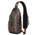 thumbnail image 1 of Boho Chic Travel Sling Backpack Vintage Retro Artistic Lightweight Daypack with Stylish Look, 1 of 5