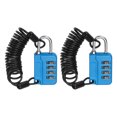 thumbnail image 1 of Uxcell Combination Lock, 4 Digit Padlock Combination Outdoor Waterproof for Gym Luggage and Home Sports Blue, 1 of 7