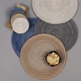 thumbnail image 4 of CAROOTU Round Cotton Coaster Heat Resistant Dining Table Plate Mat for Household Protects Table from Burnt, 4 of 7