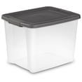 thumbnail image 2 of Sterilite ShelfTotes Contenant de Rangement en Plastique de 50 Pintes avec Loquet, (Lot de 6), 2 of 6