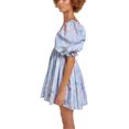 thumbnail image 3 of SAYOO Robe Femme Dos Nu Courte Princesse Robe à Bulles, Robe Mini à Manches Courtes Florale Robe Décontractée à Encolure Carrée Robe d'Été pour Femmes Robes Courtes de Rue pour Filles Robes de Plage Robes Courtes de Fée pour Adolescentes, 3 of 9