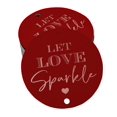 thumbnail image 1 of Inkdotpot Pack Of 100 Real Rose Gold Foil Paper Tags Let Love Sparkle Wedding Favor Hang Tags, 1 of 6