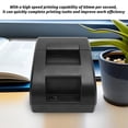 thumbnail image 4 of Thermal POS Printer, Thermal Receipt Printer 60mm/s Speed Printing Stable Connection 203dpi  for Multiple Operating Systems US Plug,EU Plug, 4 of 7