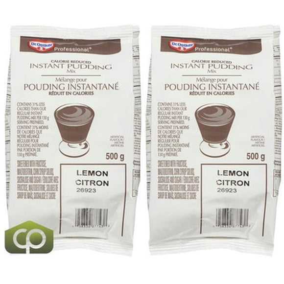 Oetker Pudding Lemon Instant Calorie Reduced 500 GR/17.6 oz (2/Case)- Canadian Made