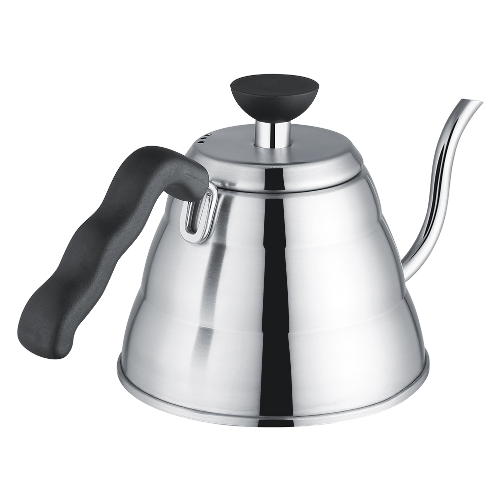 Bouilloire à Café en Acier Inoxydable, Théière à Main, Bouilloire à Main pour Café Thé