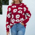 thumbnail image 1 of U.Vomade Women's Crew Neckline Chenille Sweater, 1 of 2