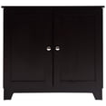 thumbnail image 1 of Redmon Contemporary Double Door Cabinet, Modern Wooden Furniture, Espresso, 1 of 8