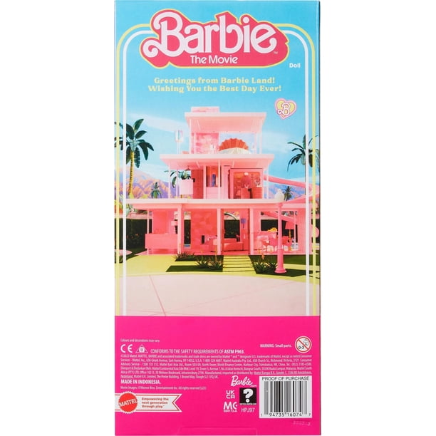 Barbie – Film – Ken – Poupée, tenue de plage à rayures pastel Barbie – Film – Ken – Poupée, tenue de plage à rayures pastel