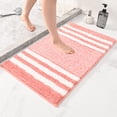 thumbnail image 2 of Rbaofujie Bath Rugs for Bathroom Extra Thick Microfiber Striped Door Mat - Non-Slip Bathroom Kitchen Entry Rug Water-Absorbent Floor Mat for Bathroom Threshold Kitchen Doorway Foot Mat Welcome Mat, 2 of 8