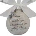 thumbnail image 2 of Christmas Commemorate Decoration Feather Ball Angel In Heaven Memorial Ornament, 2 of 13