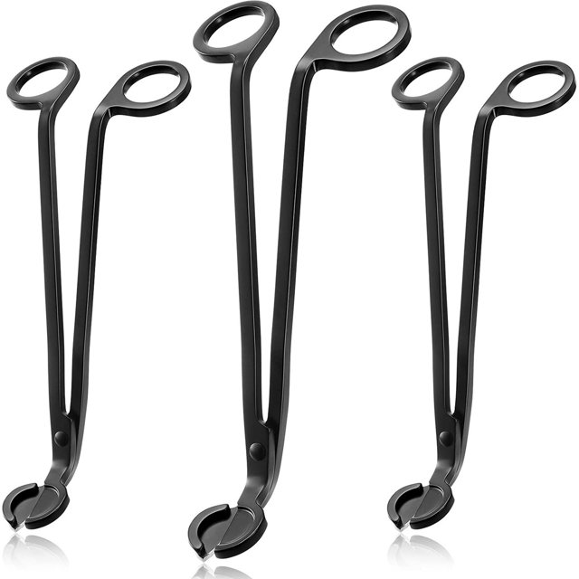 3PC Candle Wick Oil Lamp Stainless Steel Scissors Cutter Snuffers Tools