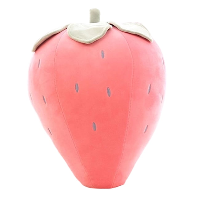 Coussin Jouet Fraise Fruit Réaliste - Coussin Câlin pour Usage Intérieur et Cadeaux au Charme Jeune