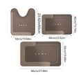 thumbnail image 4 of Wzzjkit 3PC Bathroom Rugs, Soft Comfortable Bath Mats for Bathroom, Non-Slip Machine Washable Bathroom Mats, Thick Dry Quickly Absorbent Water Bath Mat, 4 of 6