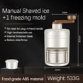 thumbnail image 4 of TIMIFIS Ice Crusher Hail Ice Breaker Fast Ice Crushing Portable Shaved Ice Machine for Kitchen Gadgets Ice Blenders Kitchen Gadgets, 4 of 8