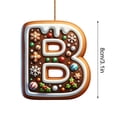 thumbnail image 3 of LSLJS 26 Letters Christmas Tree Decoration Pendant Christmas Tree Ornaments Personalized DIY Christmas Ornaments Christmas Decorations Xmas Tree Hanging Decor, 3 of 5