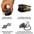 thumbnail image 4 of Turtle Sea Life Love Pearl Creations DIY Kit Cultured Necklace Set with Stainless Steel Chain 16", 4 of 5