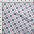 thumbnail image 3 of oneOone Cotton Poplin Fabric Triangle|Parallelogram & Square Geometric Printed Craft Fabric BTY 42 Inch Wide, 3 of 4