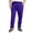 Purple, variant on Mens Casual Pants for Men - Hop Track Pants with Solid Color Elastic Waist Pockets Straight Slim Fit Fall Winter Everyday Wear