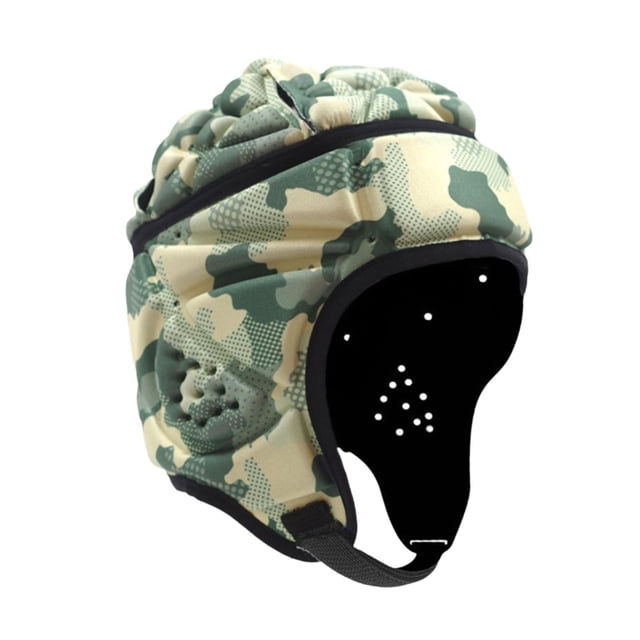 Almencla Casque de Rugby Respirant Doux Couvre-Chef de Rugby pour Drapeau Soccer Soccer Pichet Vert