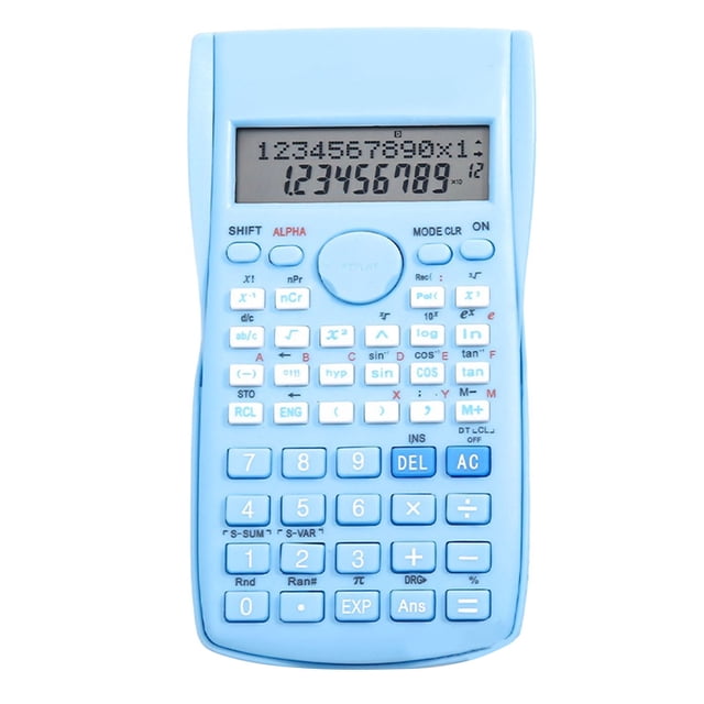 Calculatrice Scientifique 12 Chiffres 240 Fonctions Multifonction Grand Affichage Calculatrice Graphique avec Couvercle Rigide Coulissant, Convient aux Étudiants