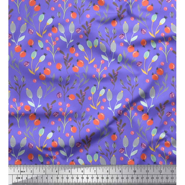 Soimoi Black Modal Satin Fabric Triangle Art Geometric Print Sewing Fabric Yard 42 Inch Wide