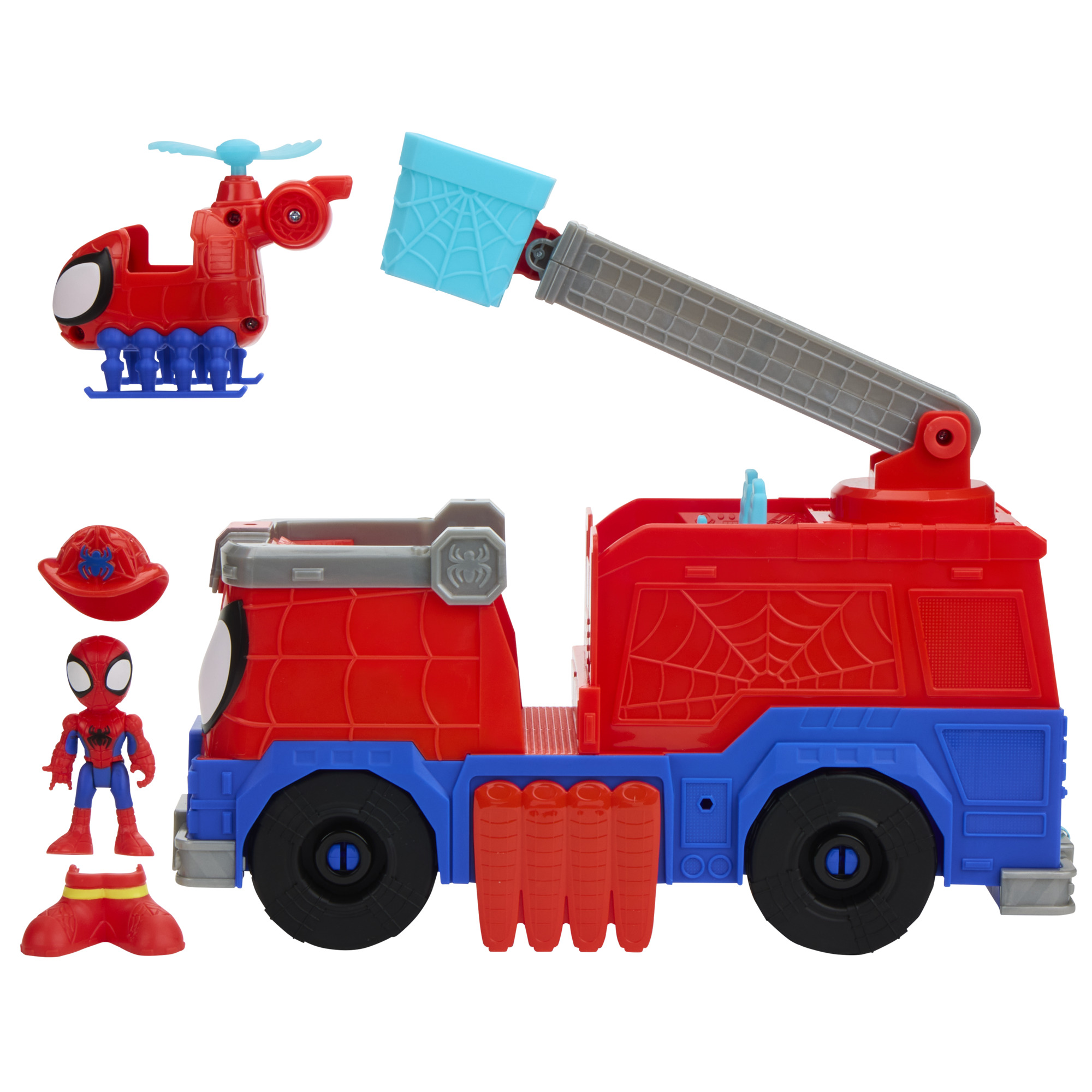 Marvel Spidey and his Amazing Friends Rescue-Webs Firetruck, Ages 3 and Up