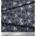 thumbnail image 3 of Soimoi Cotton Voile Fabric Triangle Block Printed Fabric 1 Yard 56 Inch Wide, 3 of 3