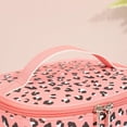 thumbnail image 4 of Dvkptbk Storage Large Capacity Travel Makeup Bag,Portable Cosmetic Bag Imitation Leather Osmetic Bag Large Opening Design Makeup Organizer Bag Home Essentials, 4 of 4