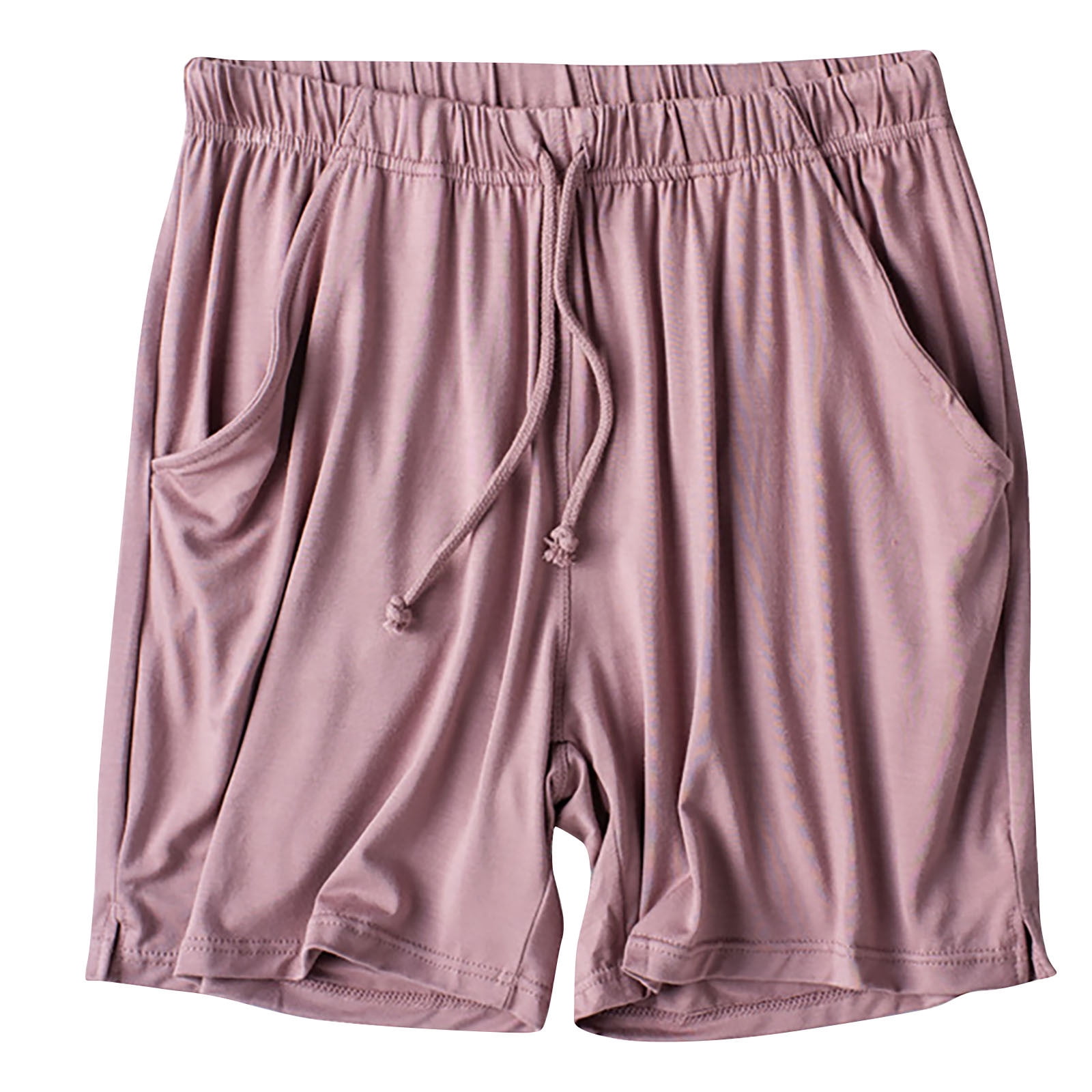 Timegard Womens Shorts Summer Elastic Waisted Drawstring Loose Soft Sleepwear Casual Loose Pjs Shorts