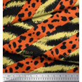 thumbnail image 2 of Soimoi Yellow Rayon Fabric Leopard & Wild Animal Skin Print Fabric by The Yard 42 Inch Wide, 2 of 3