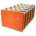 thumbnail image 1 of Hanging Organizer File Folders, Plastic 9.25x11.77" Hanging File Folders, 1 Pack Color Random Letter Size Hanging File Folders,Adjustable 1/5-Cut Tabs for Efficient Filing,Bulky Files, Sturdy, 1 of 8