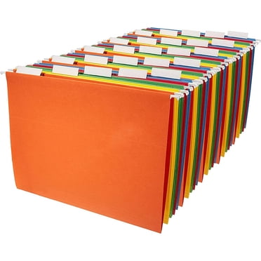 Classeurs Suspendus, Dossiers Suspendus en Plastique 9,25 X 11,77 Pouces, 1 Paquet Couleur Aléatoire Format Lettre, Dossiers Suspendus, Onglets Ajustables à 1/5 pour un Classement Efficace, Dossiers Volumineux, Robustes